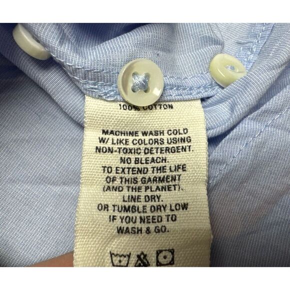 Alex Mill Wash & Go Shirt Mens Sz Med Light Blue Long Sleeve Button Up Casual - Picture 3 of 6